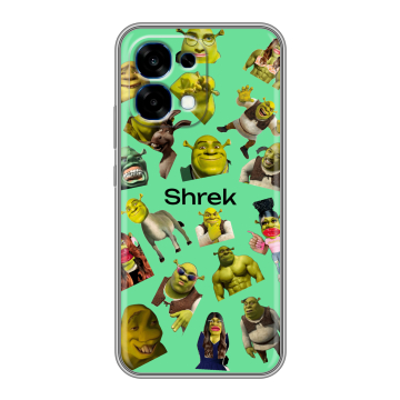 Силиконовый чехол на OPPO A6 Pro с принтом Шрек Shrek