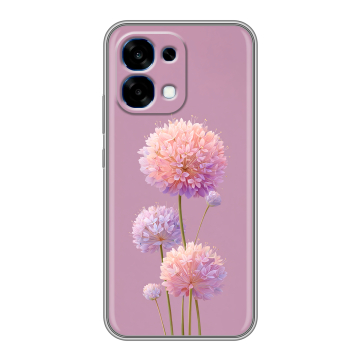 Силиконовый чехол на OPPO A6 Pro с принтом Цветы