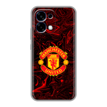 Силиконовый чехол на OPPO A6 Pro с принтом Manchester United