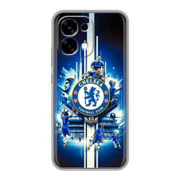 Силиконовый чехол на OPPO A6 Pro с принтом Chelsea Челси