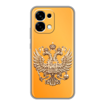 Силиконовый чехол на OPPO A6 Pro с принтом Герб Флаг России