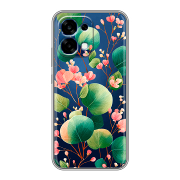 Силиконовый чехол на OPPO A6 Pro с принтом женский
