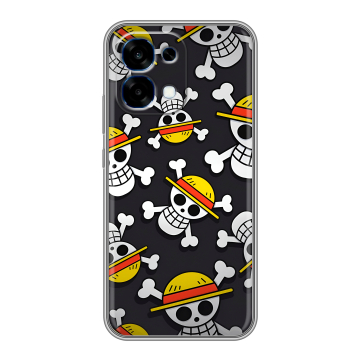Силиконовый чехол на OPPO A6 Pro с принтом One Piece Ван Пис