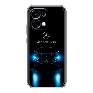 Силиконовый чехол на OPPO A6 Pro с принтом Mercedes Мерседес Силиконовый чехол на OPPO A6 Pro с принтом Mercedes Мерседес