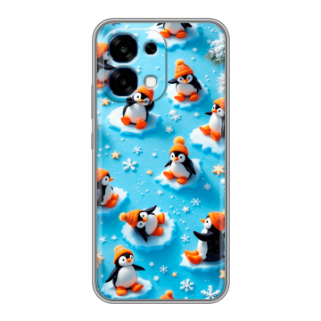 Силиконовый чехол на OPPO A6 Pro с принтом Новый год