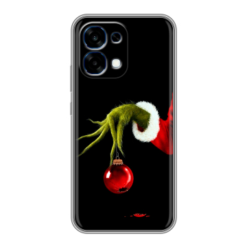 Силиконовый чехол на OPPO A6 Pro с принтом Новый год Гринч