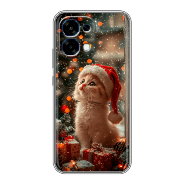 Силиконовый чехол на OPPO A6 Pro с принтом Новый год