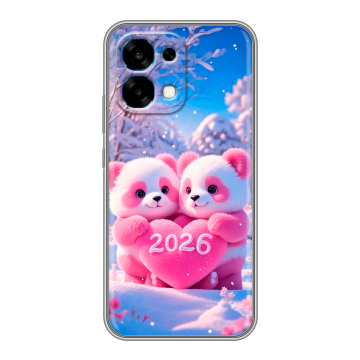 Силиконовый чехол на OPPO A6 Pro с принтом Новый год