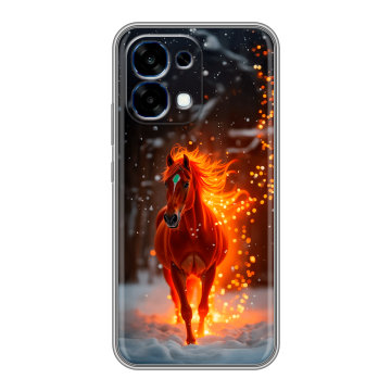 Силиконовый чехол на OPPO A6 Pro с принтом Новый год Силиконовый чехол на OPPO A6 Pro с принтом Новый год
