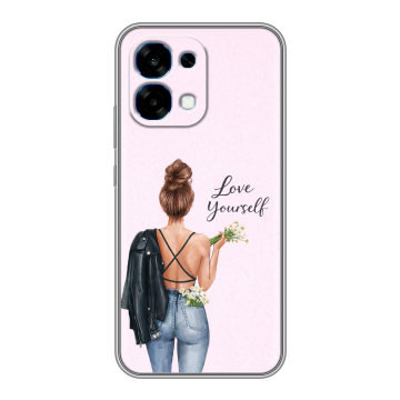 Силиконовый чехол на OPPO A6 Pro с принтом женский Силиконовый чехол на OPPO A6 Pro с принтом женский