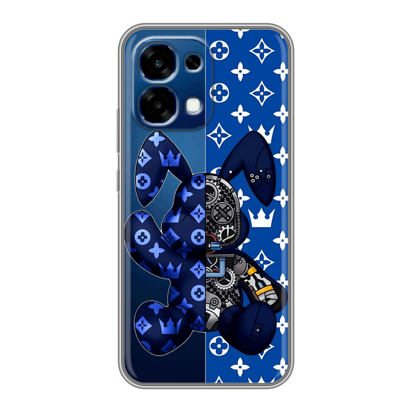 Силиконовый чехол на OPPO A6 Pro с принтом Луи робот Силиконовый чехол на OPPO A6 Pro с принтом Луи робот