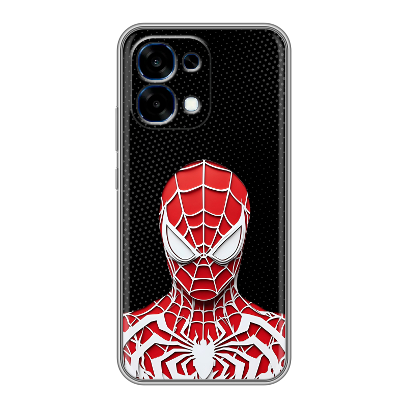 Силиконовый чехол на OPPO A6 Pro с принтом человек паук spiderman Силиконовый чехол на OPPO A6 Pro с принтом человек паук spiderman