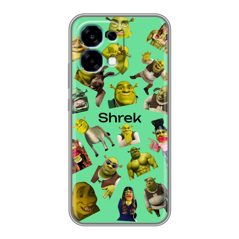 Силиконовый чехол на OPPO A6 Pro с принтом Шрек Shrek Силиконовый чехол на OPPO A6 Pro с принтом Шрек Shrek
