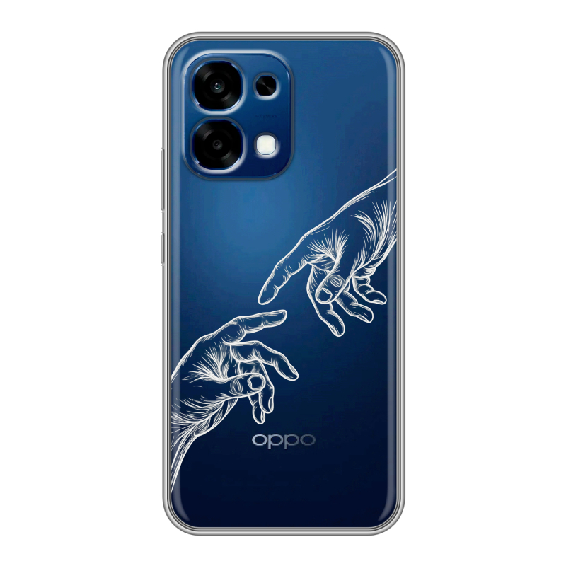 Силиконовый чехол на OPPO A6 Pro с принтом Сотворение мира Силиконовый чехол на OPPO A6 Pro с принтом Сотворение мира