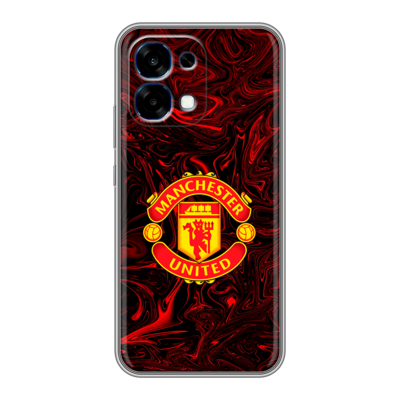 Силиконовый чехол на OPPO A6 Pro с принтом Manchester United Силиконовый чехол на OPPO A6 Pro с принтом Manchester United