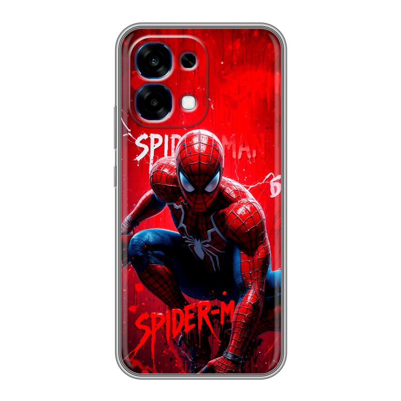 Силиконовый чехол на OPPO A6 Pro с принтом Spiderman Человек паук Силиконовый чехол на OPPO A6 Pro с принтом Spiderman Человек паук