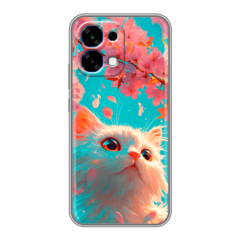 Силиконовый чехол на OPPO A6 Pro с принтом Красивый кот Силиконовый чехол на OPPO A6 Pro с принтом Красивый кот