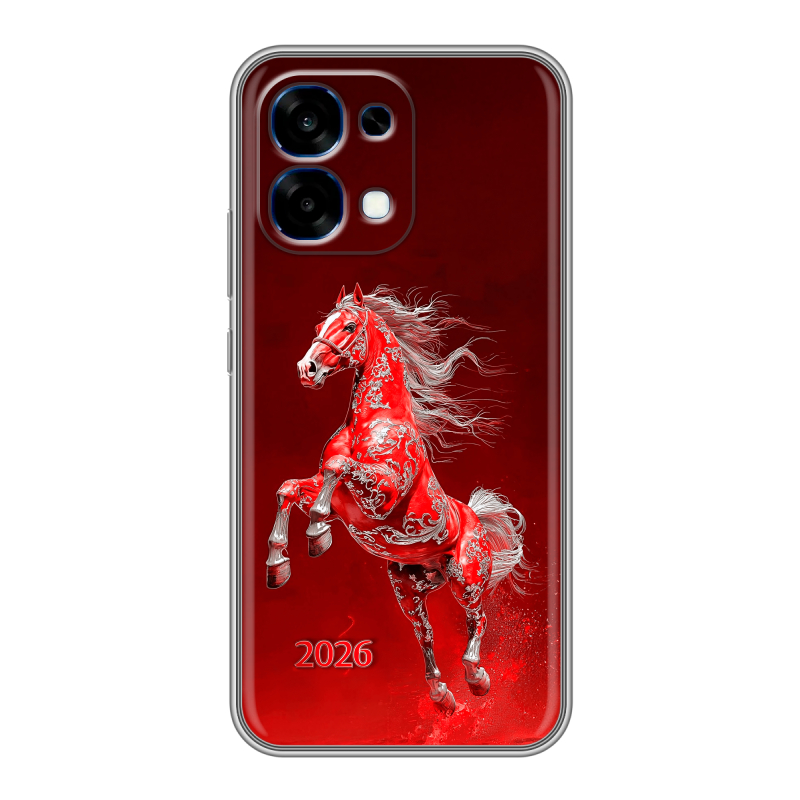 Силиконовый чехол на OPPO A6 Pro с принтом Новый год Силиконовый чехол на OPPO A6 Pro с принтом Новый год