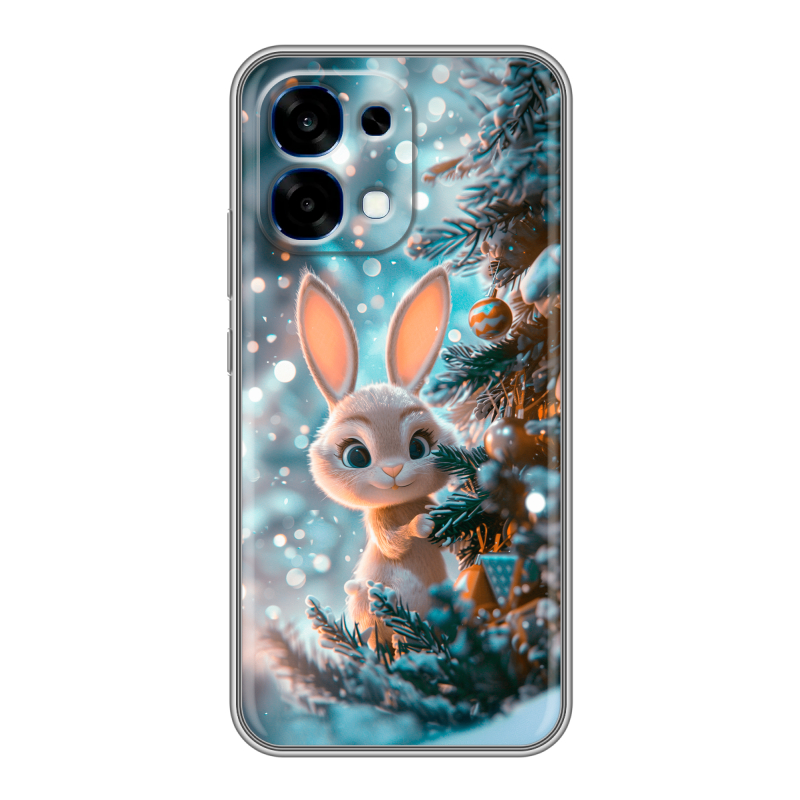 Силиконовый чехол на OPPO A6 Pro с принтом Новый год Силиконовый чехол на OPPO A6 Pro с принтом Новый год