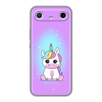 Силиконовый чехол на Tecno Spark Slim с принтом Единорог Силиконовый чехол на Tecno Spark Slim с принтом Единорог