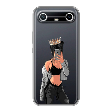 Силиконовый чехол на Tecno Spark Slim с принтом Женские принты Силиконовый чехол на Tecno Spark Slim с принтом Женские принты