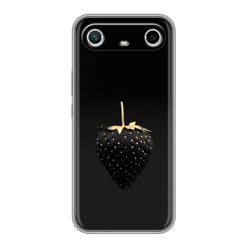Силиконовый чехол на Tecno Spark Slim с принтом Черная клубника Силиконовый чехол на Tecno Spark Slim с принтом Черная клубника