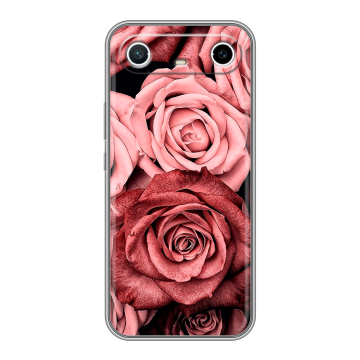 Силиконовый чехол на Tecno Spark Slim с принтом Цветы розы Силиконовый чехол на Tecno Spark Slim с принтом Цветы розы