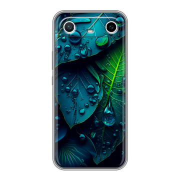 Силиконовый чехол на Tecno Spark Slim с принтом Листья Силиконовый чехол на Tecno Spark Slim с принтом Листья