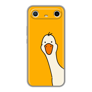 Силиконовый чехол на Tecno Spark Slim с принтом Утка Силиконовый чехол на Tecno Spark Slim с принтом Утка