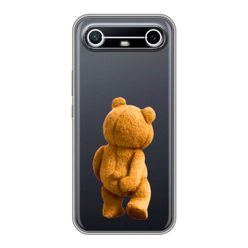 Силиконовый чехол на Tecno Spark Slim с принтом Медведь Силиконовый чехол на Tecno Spark Slim с принтом Медведь