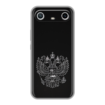 Силиконовый чехол на Tecno Spark Slim с принтом Герб России Силиконовый чехол на Tecno Spark Slim с принтом Герб России