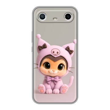Силиконовый чехол на Tecno Spark Slim с принтом Куроми Kuromi Силиконовый чехол на Tecno Spark Slim с принтом Куроми Kuromi