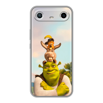 Силиконовый чехол на Tecno Spark Slim с принтом Шрек Shrek Силиконовый чехол на Tecno Spark Slim с принтом Шрек Shrek
