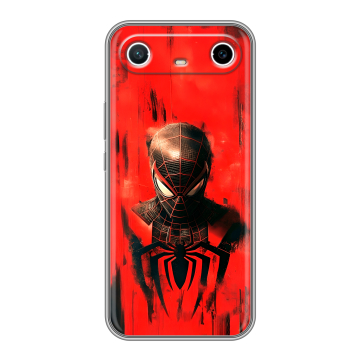 Силиконовый чехол на Tecno Spark Slim с принтом человек паук spiderman Силиконовый чехол на Tecno Spark Slim с принтом человек паук spiderman