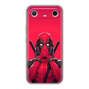 Силиконовый чехол на Tecno Spark Slim с принтом Дедпул Deadpool Силиконовый чехол на Tecno Spark Slim с принтом Дедпул Deadpool