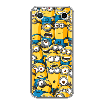 Силиконовый чехол на Tecno Spark Slim с принтом Миньоны Силиконовый чехол на Tecno Spark Slim с принтом Миньоны