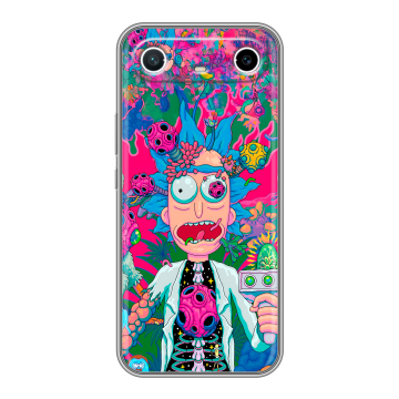 Силиконовый чехол на Tecno Spark Slim с принтом Рик и Морти Rick Morty Силиконовый чехол на Tecno Spark Slim с принтом Рик и Морти Rick Morty