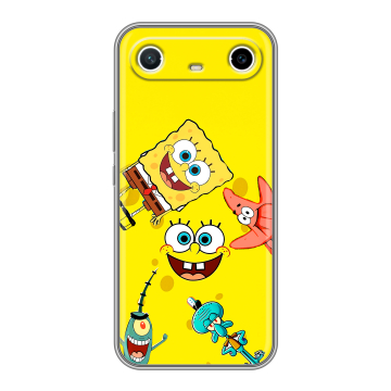 Силиконовый чехол на Tecno Spark Slim с принтом Спанч боб Спанчбоб Силиконовый чехол на Tecno Spark Slim с принтом Спанч боб Спанчбоб