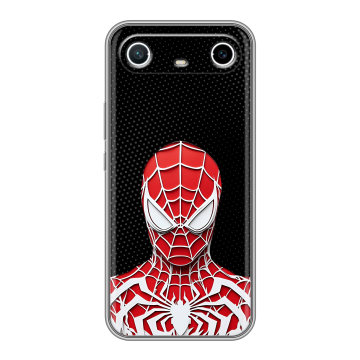 Силиконовый чехол на Tecno Spark Slim с принтом человек паук spiderman Силиконовый чехол на Tecno Spark Slim с принтом человек паук spiderman