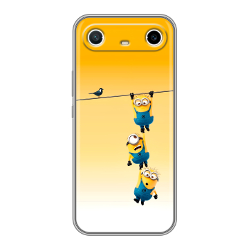 Силиконовый чехол на Tecno Spark Slim с принтом Миньоны Силиконовый чехол на Tecno Spark Slim с принтом Миньоны
