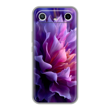 Силиконовый чехол на Tecno Spark Slim с принтом женский цветы Силиконовый чехол на Tecno Spark Slim с принтом женский цветы