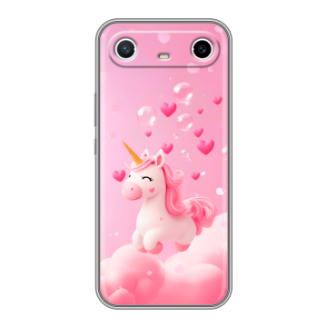 Силиконовый чехол на Tecno Spark Slim с принтом Единорог Силиконовый чехол на Tecno Spark Slim с принтом Единорог