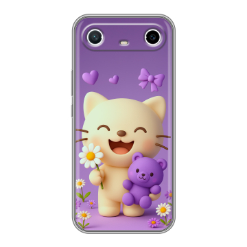 Силиконовый чехол на Tecno Spark Slim с принтом для девочек Силиконовый чехол на Tecno Spark Slim с принтом для девочек