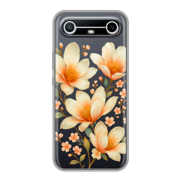 Силиконовый чехол на Tecno Spark Slim с принтом Цветы Силиконовый чехол на Tecno Spark Slim с принтом Цветы