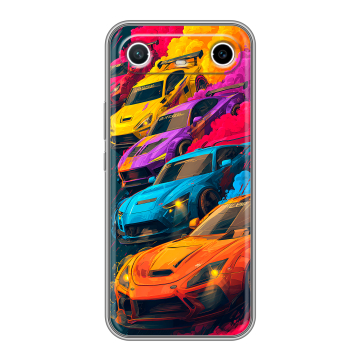 Силиконовый чехол на Tecno Spark Slim с принтом Тачки Силиконовый чехол на Tecno Spark Slim с принтом Тачки