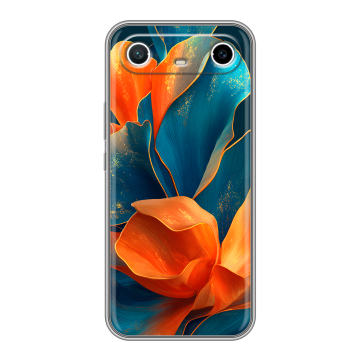 Силиконовый чехол на Tecno Spark Slim с принтом Цветы Силиконовый чехол на Tecno Spark Slim с принтом Цветы