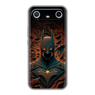 Силиконовый чехол на Tecno Spark Slim с принтом Batman Бэтмен Силиконовый чехол на Tecno Spark Slim с принтом Batman Бэтмен