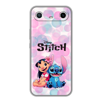 Силиконовый чехол на Tecno Spark Slim с принтом Лило и Стич Силиконовый чехол на Tecno Spark Slim с принтом Лило и Стич