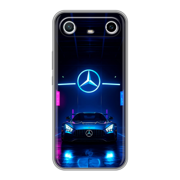 Силиконовый чехол на Tecno Spark Slim с принтом Mercedes Мерседес Силиконовый чехол на Tecno Spark Slim с принтом Mercedes Мерседес