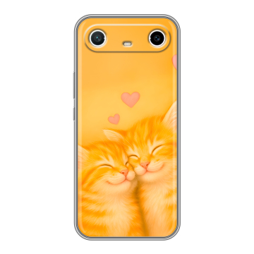 Силиконовый чехол на Tecno Spark Slim с принтом Милые котята Силиконовый чехол на Tecno Spark Slim с принтом Милые котята